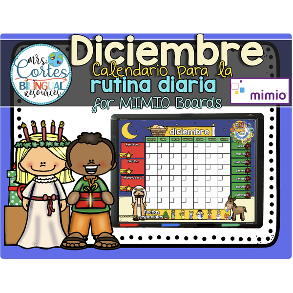 Morning Calendar For MIMIO Board – Diciembre (Celebraciones alrededor del mundo)