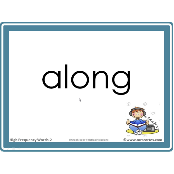 Interactive High Frequency Words 2nd Grade/English- Alphabet Order