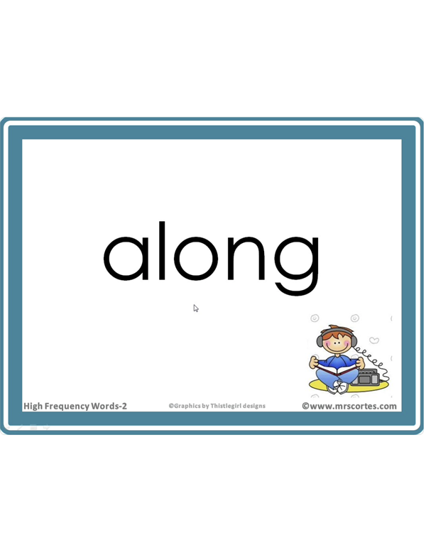 Interactive High Frequency Words 2nd Grade/English- Alphabet Order