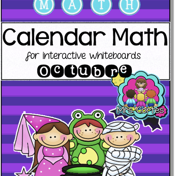 EASITEACH Calendar Math- Octubre HALLOWEEN VERSION (Spanish)