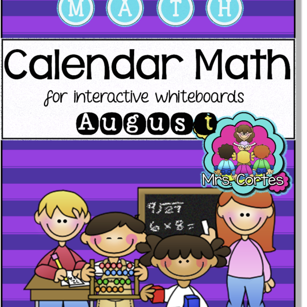 EASITEACH Calendar Math- August (English)