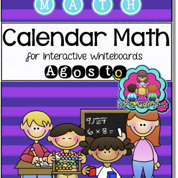 EASITEACH Calendar Math- Agosto (Spanish)