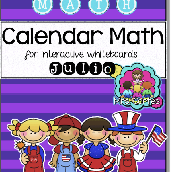 EASITEACH Calendar Math- Julio (Spanish)