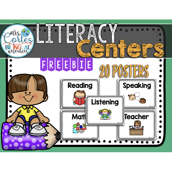 Literacy Centers Posters