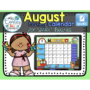 Morning Calendar For SMART Board – August- Back to school
