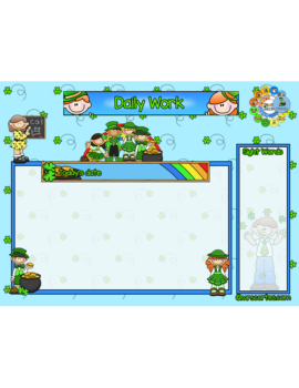 ACTIVBOARD Calendar Math- March (English)