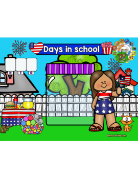 Morning Calendar For SMART Board – July (4th of July)