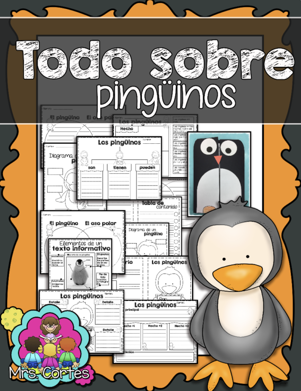 Todo sobre los pingüinos: A Nonfiction Resource Pack