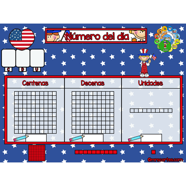 ACTIVBOARD Calendar Math- Julio (Spanish)