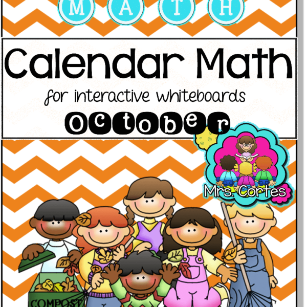 ACTIVBOARD Calendar Math- October FALL VERSION (English)