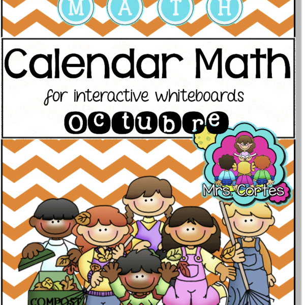 ACTIVBOARD Calendar Math- October FALL VERSION (Spanish)