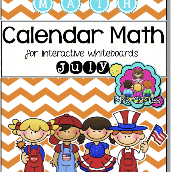 ACTIVBOARD Calendar Math- July (English)