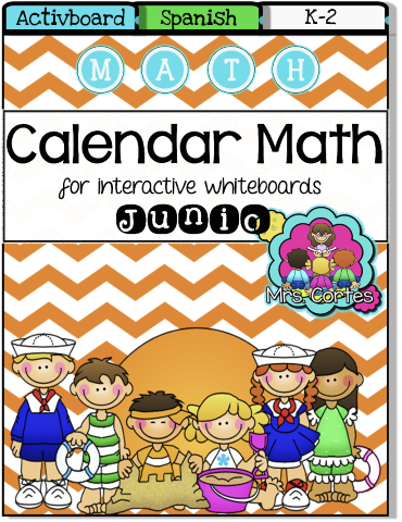 ACTIVBOARD Calendar Math- Junio (Spanish)