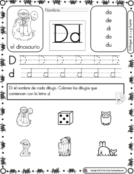 Fonética en español Set #12: Letras D, V, & G /g/