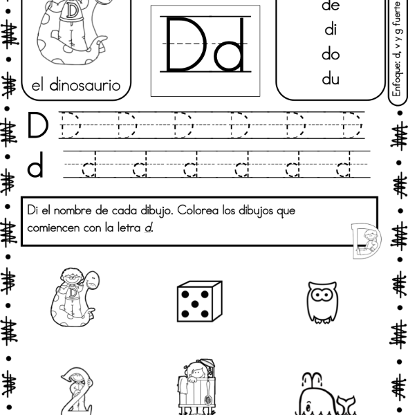 Fonética en español Set #12: Letras D, V, & G /g/