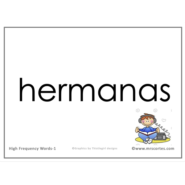 Interactive High Frequency Words 1st Grade/Spanish Random Order WINDOWS OS