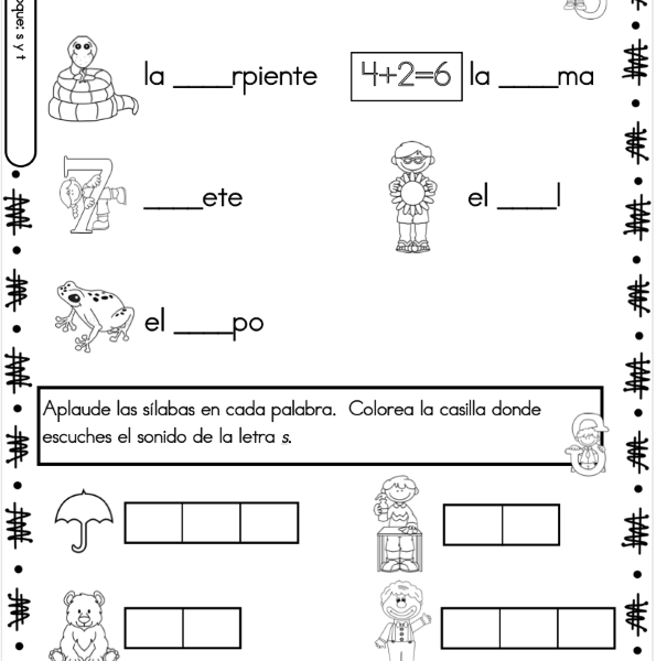 Fonética en español Set #3: Letras S & T