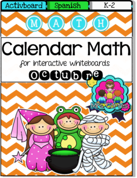 ACTIVBOARD Calendar Math- October HALLOWEEN VERSION (Spanish)