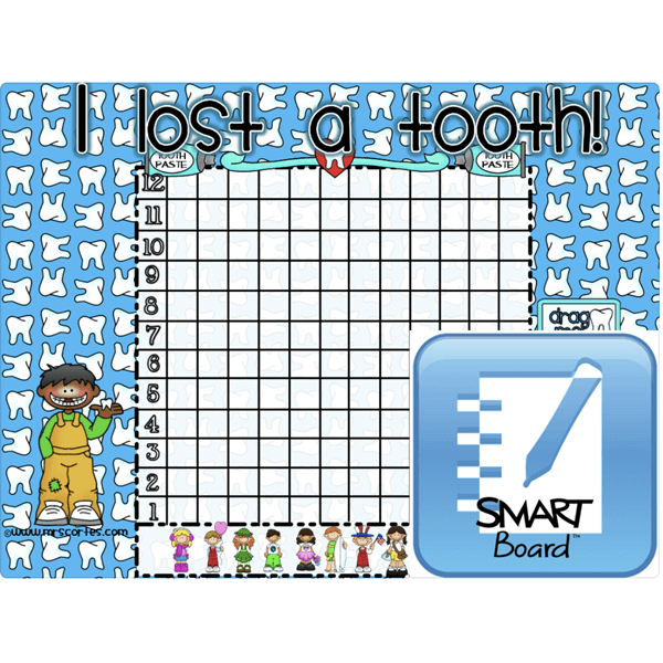 I lost a tooth! Chart SMARTBOARD