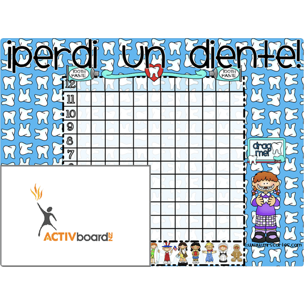 I lost a tooth! Chart Spanish ACTIVBOARD