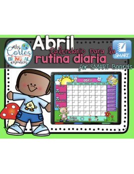 Morning Calendar For SMART Board – Abril (Primavera)