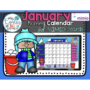 Morning Calendar For MIMIO Board – January (Winter)