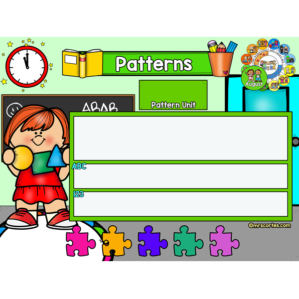 Morning Calendar For SMART Board – August- Back to school