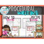 Procedural Writing – Recipe and How to Books