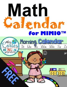Free Version Interactive Math Calendar For Mimio.  (English Version)