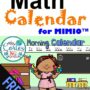 Free Version Interactive Math Calendar For Mimio.  (English Version)