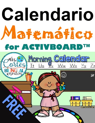 Versión Gratuita Calendario Matemático Interactivo Para Activboard (Versión Español)