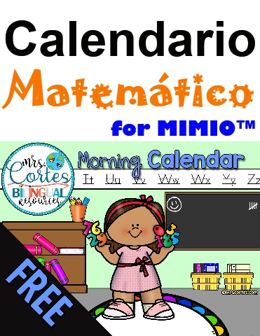 Versión Gratuita Calendario Matemático Interactivo Para Mimio (Versión Español)